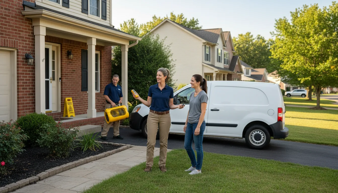 Residential water damage restoration in Lehman, PA